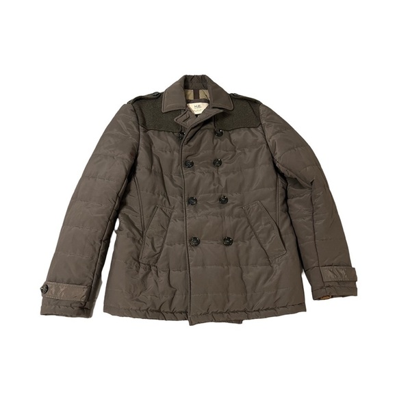 Mango Other - H. E. By Mango Men's Double-Breasted Puffer Jacket - Olive